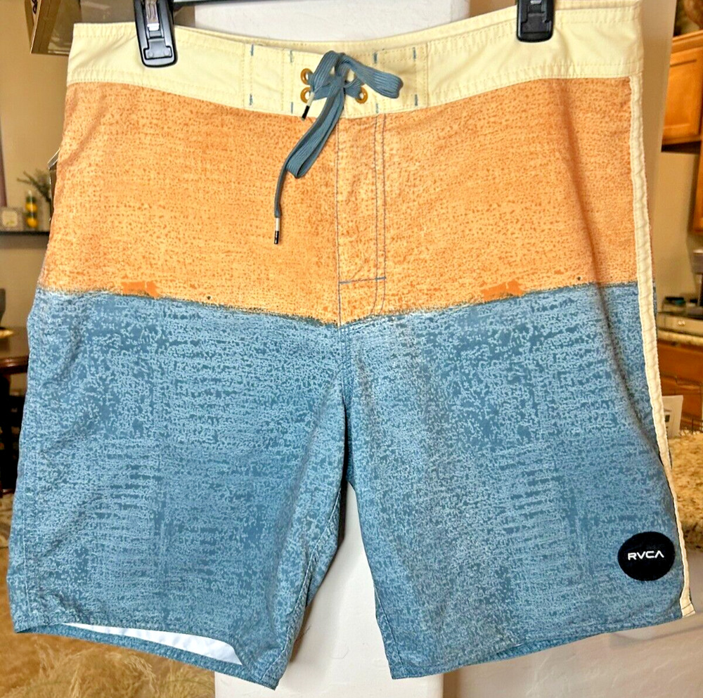 RVCA Men's Color Block Swim Trunks 33